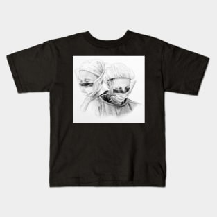 Dynamic Duo - Drawing by Avril Thomas - Adelaide Artist Kids T-Shirt